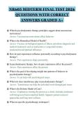 NR605 MIDTERM FINAL TEST 2026 QUESTIONS WITH CORRECT ANSWERS GRADED A&plus;