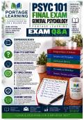 PSYC 101 Modules 1&ndash;10 &plus; Final Exam Bundle &vert; General Psychology &vert; Portage Learning &vert; 2026&sol;2027