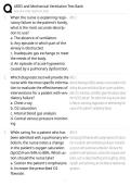 ARDS AND MECHANICAL VENTILATION TEST BANK STUDY GUIDE 2026&sol;2027 &vert; COMPLETE PRACTICE QUESTIONS&comma; DETAILED ANSWERS AND EXAM REVIEW