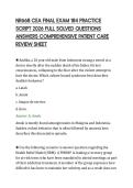 NR668 CEA FINAL EXAM 184 PRACTICE SCRIPT 2026 FULL SOLVED QUESTIONS ANSWERS