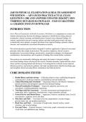 JARVIS PHYSICAL EXAMINATION & HEALTH ASSESSMENT &NewLine;9TH EDITION &mdash; ADVANCED PRACTICEACTUAL EXAM &NewLine;&lbrack;QUESTION 1-200&rsqb; AND ANSWERS UPDATED 2026&sol;2027 &vert; 100&percnt; &NewLine;VERIFIED &vert; DETAILED RATIONALES &ndash; PASS GUARANTEED &NewLine;A&plus; GRADED &vert; INSTANT DOWNLOAD 