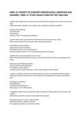 RNRS 117 CONCEPT OF COMFORT PEARSON EXAM I QUESTIONS AND ANSWERS &vert; RNRS 117 STUDY GUIDE & PRACTICE TEST 2026&sol;2027