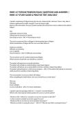 RNRS 117 FATIGUE PEARSON EXAM I QUESTIONS AND ANSWERS &vert; RNRS 117 STUDY GUIDE & PRACTICE TEST 2026&sol;2027
