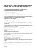 RNRS 117 CONCEPT OF MOBILITY PEARSON EXAM I QUESTIONS AND ANSWERS &vert; RNRS 117 STUDY GUIDE & PRACTICE TEST 2026&sol;2027