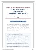 NURS 711 Exam 4 Advanced Pharmacotherapies Study Guide &vert; 20 Board-Style Clinical Case Questions with Rationales&NewLine;&NewLine;