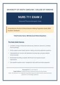 NURS 711 Exam 2 Advanced Pharmacotherapies Study Guide &vert; 200 Clinical Decision-Making Practice Questions&NewLine;&NewLine;