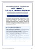 NURS 711 Exam 1 Advanced Pharmacotherapies Study Guide &vert; 25 High-Yield Clinical Case Questions & Verified Answers&NewLine;&NewLine;