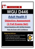 D446 Exam WGU Adult Health II AH2 &ndash; Actual Questions & Answers &lpar;Latest PDF&rpar;