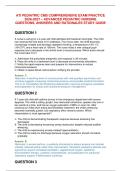 ATI Pediatric CMS Comprehensive Exam Practice 2026&sol;2027 &ndash; Advanced Pediatric Nursing Questions&comma; Answers and Rationales Study Guide