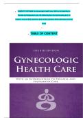 Test Bank For Gynecologic Health Care&colon; With an Introduction to Prenatal and Postpartum Care 4th Edition by Kerri Durnell Schuiling&comma; Frances Likis &lpar;All Chapters 1-35 Complete with Answers&rpar;