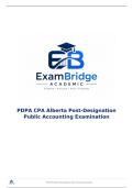 PDPA CPA Alberta Post-Designation Public Accounting Examination