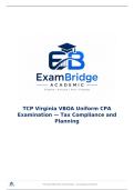 TCP Virginia VBOA Uniform CPA Examination &mdash; Tax Compliance and Planning