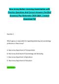 New Jersey Barber Licensing Examination with &NewLine;Practice Questions And Correct Answers &lpar;Verified &NewLine;Answers&rpar; Plus Rationales 2026 Q&A &vert; Instant &NewLine;Download Pdf 