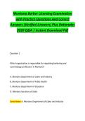 Montana Barber Licensing Examination &NewLine;with Practice Questions And Correct &NewLine;Answers &lpar;Verified Answers&rpar; Plus Rationales &NewLine;2026 Q&A &vert; Instant Download Pdf