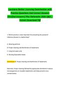 Louisiana Barber Licensing Examination with &NewLine;Practice Questions And Correct Answers &NewLine;&lpar;Verified Answers&rpar; Plus Rationales 2026 Q&A &vert; &NewLine;Instant Download Pdf 