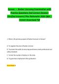 Kansas &mdash; Barber Licensing Examination with &NewLine;Practice Questions And Correct Answers &NewLine;&lpar;Verified Answers&rpar; Plus Rationales 2026 Q&A &vert; &NewLine;Instant Download Pdf 