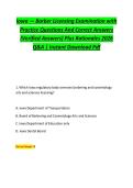 Iowa &mdash; Barber Licensing Examination with &NewLine;Practice Questions And Correct Answers &NewLine;&lpar;Verified Answers&rpar; Plus Rationales 2026 &NewLine;Q&A &vert; Instant Download Pdf