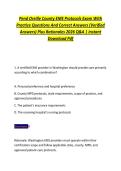 Pend Oreille County EMS Protocols Exam With &NewLine;Practice Questions And Correct Answers &lpar;Verified &NewLine;Answers&rpar; Plus Rationales 2026 Q&A &vert; Instant &NewLine;Download Pdf
