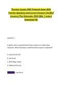 Thurston County EMS Protocols Exam With &NewLine;Practice Questions And Correct Answers &lpar;Verified &NewLine;Answers&rpar; Plus Rationales 2026 Q&A &vert; Instant &NewLine;Download Pdf