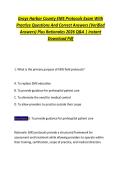 Grays Harbor County EMS Protocols Exam With &NewLine;Practice Questions And Correct Answers &lpar;Verified &NewLine;Answers&rpar; Plus Rationales 2026 Q&A &vert; Instant &NewLine;Download Pdf 