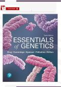 Test Bank &ndash; Essentials of Genetics 10th Ed&period; &lpar;Klug&comma; Cummings&comma; Spencer&comma; Palladino&comma; Killian&rpar; &vert; Verified PDF &vert; 21 Chapters Complete