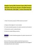 Douglas County EMS Protocols Exam With Practice &NewLine;Questions And Correct Answers &lpar;Verified Answers&rpar; &NewLine;Plus Rationales 2026 Q&A &vert; Instant Download Pdf