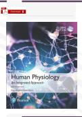 Test Bank &ndash; Human Physiology&colon; Integrated Approach 8th Global Ed&period; &lpar;Silverthorn&rpar; &vert; Verified PDF &vert; 26 Chapters Complete