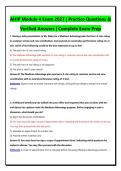 AHIP Module 4 Exam 2027 &vert; Practice Questions & Verified Answers &vert; Complete Exam Prep