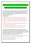 AHIP Final Exam 2027 &vert; Practice Questions & Verified Answers &vert; Complete Exam Prep