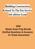 Building Construction Related to the Fire Service 4th Edition Exam Study Guide 2026 &vert; Firefighter Construction Review