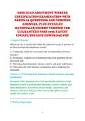 OHIO LEAD ABATEMENT WORKER &NewLine;CERTIFICATION EXAMINATION WITH &NewLine;ORIGINAL QUESTIONS AND VERIFIED &NewLine;ANSWERS&comma; PLUS DETAILED &NewLine;RATIONALES&sol;EXPERT VERIFIED FOR &NewLine;GUARANTEED PASS 2026&sol;LATEST &NewLine;UPDATE&sol;INSTANT DOWNLOAD PDF