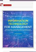 Test Bank &ndash; Information Technology for Management 12th Ed&period; &lpar;Turban&rpar; &vert; Verified PDF &vert; 14 Chapters Complete