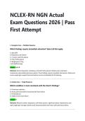 NCLEX-RN NGN Actual Exam Questions 2026 &vert; Pass First Attempt