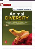 Test Bank &ndash; Animal Diversity 9th Ed&period; &lpar;Hickman&rpar; &vert; Verified PDF &vert; 20 Chapters Complete