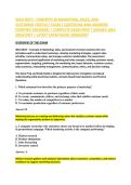 WGU D077 - CONCEPTS IN MARKETING&comma; SALES&comma; AND &NewLine;CUSTOMER CONTACT EXAM &vert; QUESTIONS AND ANSWERS &NewLine;&lpar;VERIFIED ANSWERS&rpar; &vert; COMPLETE EXAM PREP &vert; GRADED Q&A &NewLine;2026&sol;2027 &vert; LATEST EXAM GUIDE 2026&2027 