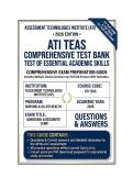 ATI TEAS Exam 2026  &vert; Comprehensive Test Bank  &vert; Questions And Answers
