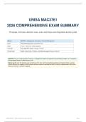 Summary -  Management Accounting III &lpar;MAC3761&rpar;