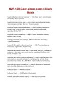 NUR 155&vert; Galen pharm exam 4 Study Guide&vert; 2026&sol;2027