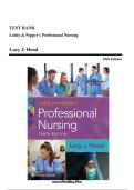 Test Bank &ndash; Professional Nursing&colon; Concepts & Challenges &lpar;10th Edition&rpar; Carol A&period; Leddy&comma; J&period; M&period; Pepper & Linda S&period; Hood &ndash; All Chapters Covered &ndash; Practice Questions & Rationales &ndash;  NCLEX&sol;NGN Prep &ndash; ISBN&colon; 9781975172633  &ndash; Updated 2026&sol;2027 Test Bank Exam Resour