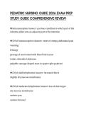 PEDIATRIC NURSING GUIDE 2026 EXAM PREP&NewLine;STUDY GUIDE COMPREHENSIVE REVIEW