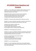 ATI NUR265 Exam Questions and Answers&vert; 2026