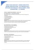 NEBC EXAM 2026&sol;2027 &vert; NURSE EXECUTIVE BOARD CERTIFICATION &vert; 100 VERIFIED Q&A &vert; DETAILED RATIONALES &vert; NGN-ALIGNED &vert; PASS GUARANTEED &ndash; A&plus; GRADED
