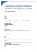 AQA GCSE MATHEMATICS PAPER 3 2026&sol;2027 &vert; MATHEMATICS &vert; 100 VERIFIED Q&A &vert; DETAILED RATIONALES &vert; PASS GUARANTEED &ndash; A&plus; GRADED