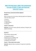 NSG 3130 Final Exam &vert; NSG 3130 Fundamental &NewLine;Concepts & Skills II &vert; Q&A with Rationale &NewLine;2026&sol;2027 Update