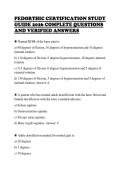 PEDORTHIC CERTIFICATION STUDY&NewLine;GUIDE 2026 COMPLETE QUESTIONS&NewLine;AND VERIFIED ANSWERS
