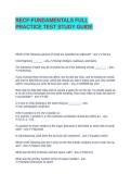 RECF-FUNDAMENTALS FULL PRACTICE TEST STUDY GUIDE
