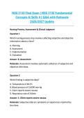 NSG 3130 Final Exam &vert; NSG 3130 Fundamental &NewLine;Concepts & Skills II &vert; Q&A with Rationale &NewLine;2026&sol;2027 Update