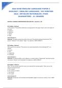 AQA GCSE ENGLISH LANGUAGE PAPER 2 2026&sol;2027 &vert; ENGLISH LANGUAGE &vert; 100 VERIFIED Q&A &vert; DETAILED RATIONALES &vert; PASS GUARANTEED &ndash; A&plus; GRADED