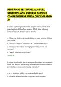 PEDS FINAL TEST BANK 2026 FULL&NewLine;QUESTIONS AND CORRECT ANSWERS&NewLine;COMPREHENSIVE STUDY GUIDE GRADED&NewLine;A&plus;