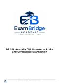 EG CPA Australia CPA Program &mdash; Ethics and Governance Examination